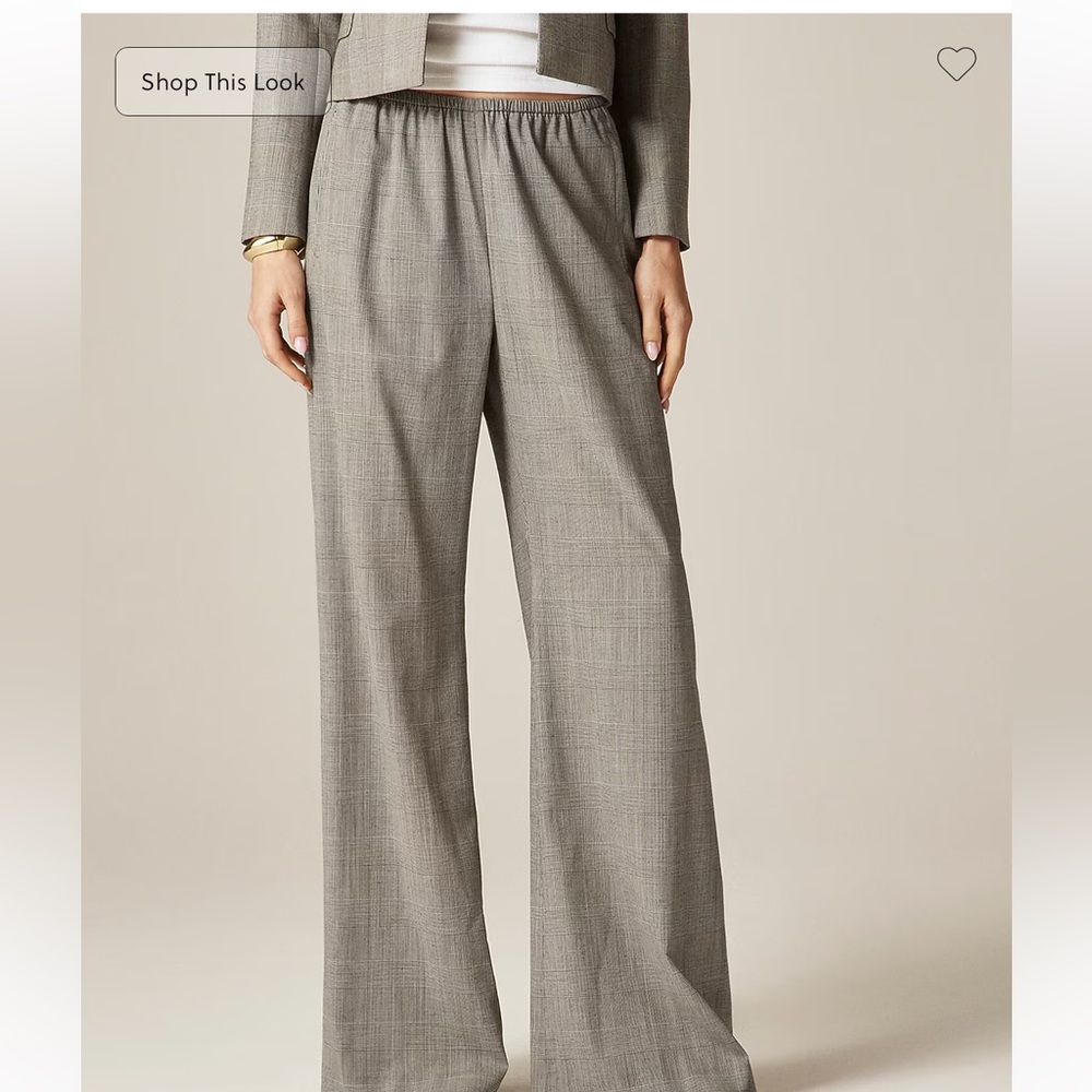 J crew Cosmo pant in plaid Italian gauzy wool blend NWT sz XS